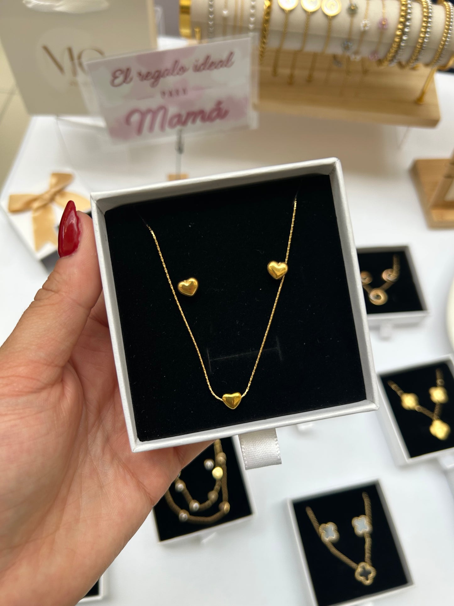 Para mamá - set - 2 piezas - dorado o plata