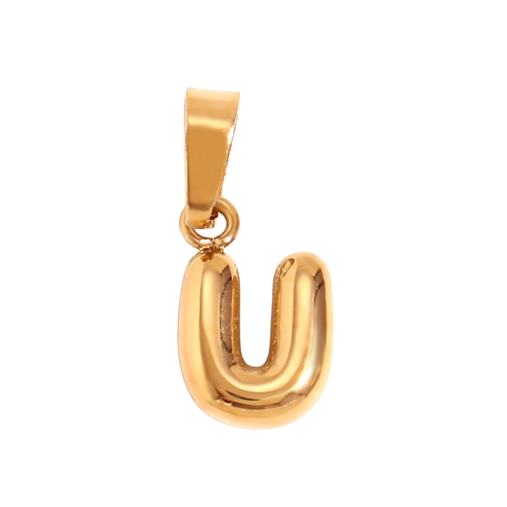 Charm inicial - letras A a Z - dorado