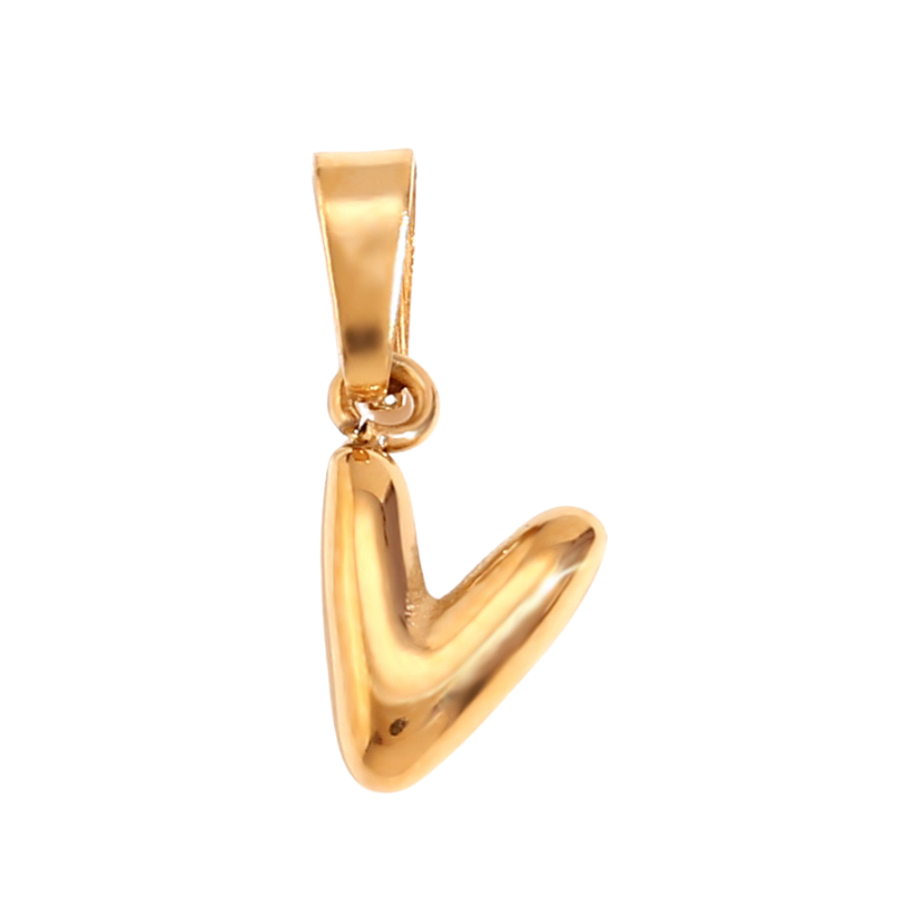 Charm inicial - letras A a Z - dorado