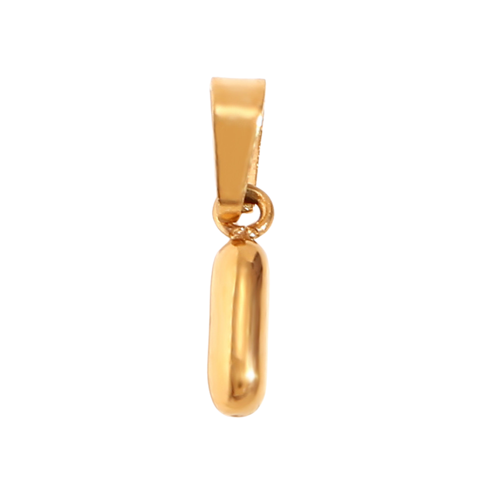 Charm inicial - letras A a Z - dorado