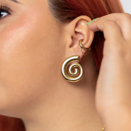 Pantallas Earcuff - dorado