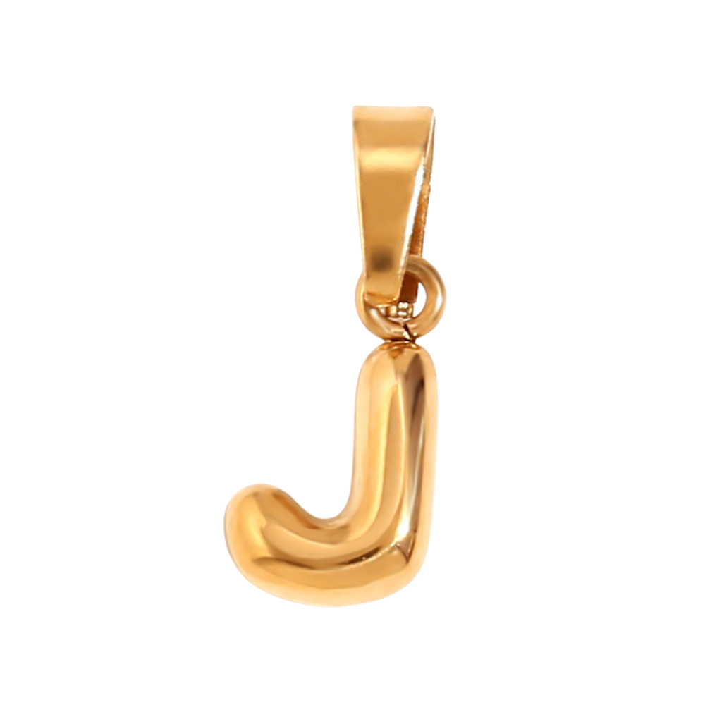 Charm inicial - letras A a Z - dorado