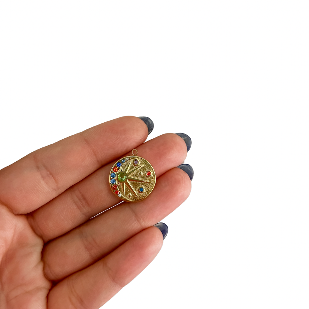 Charm estrella - dorado