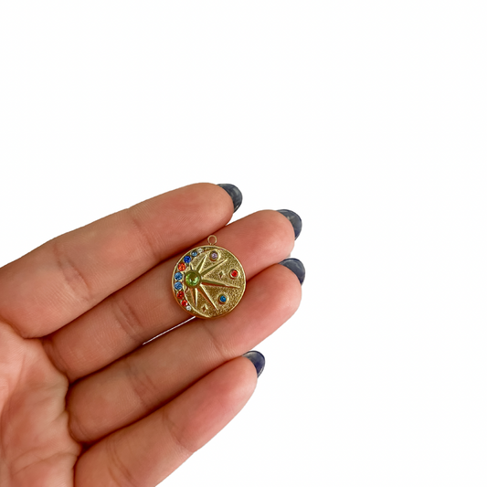 Charm estrella - dorado