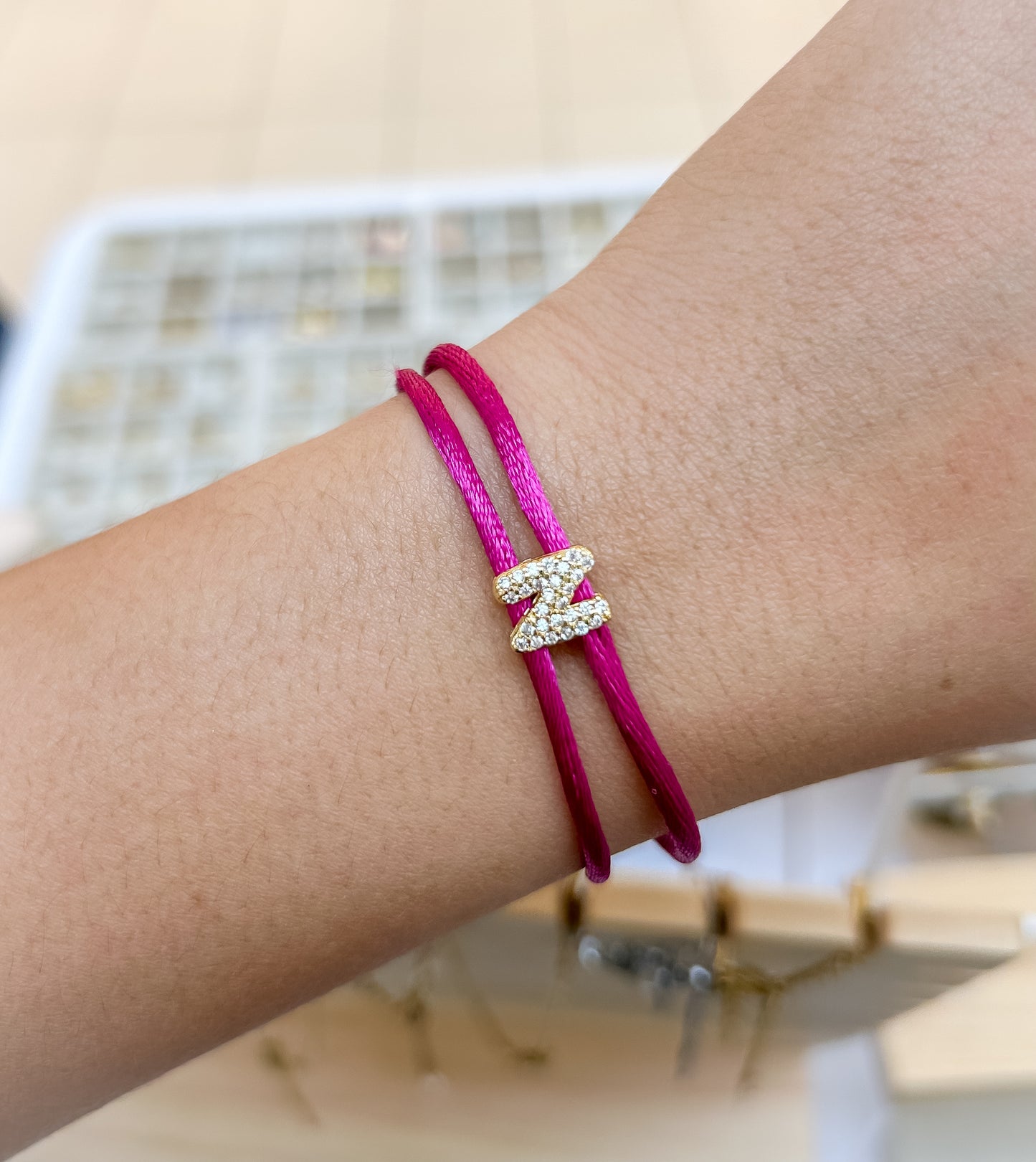 Pulseras con letras - dorado - letras A a Z