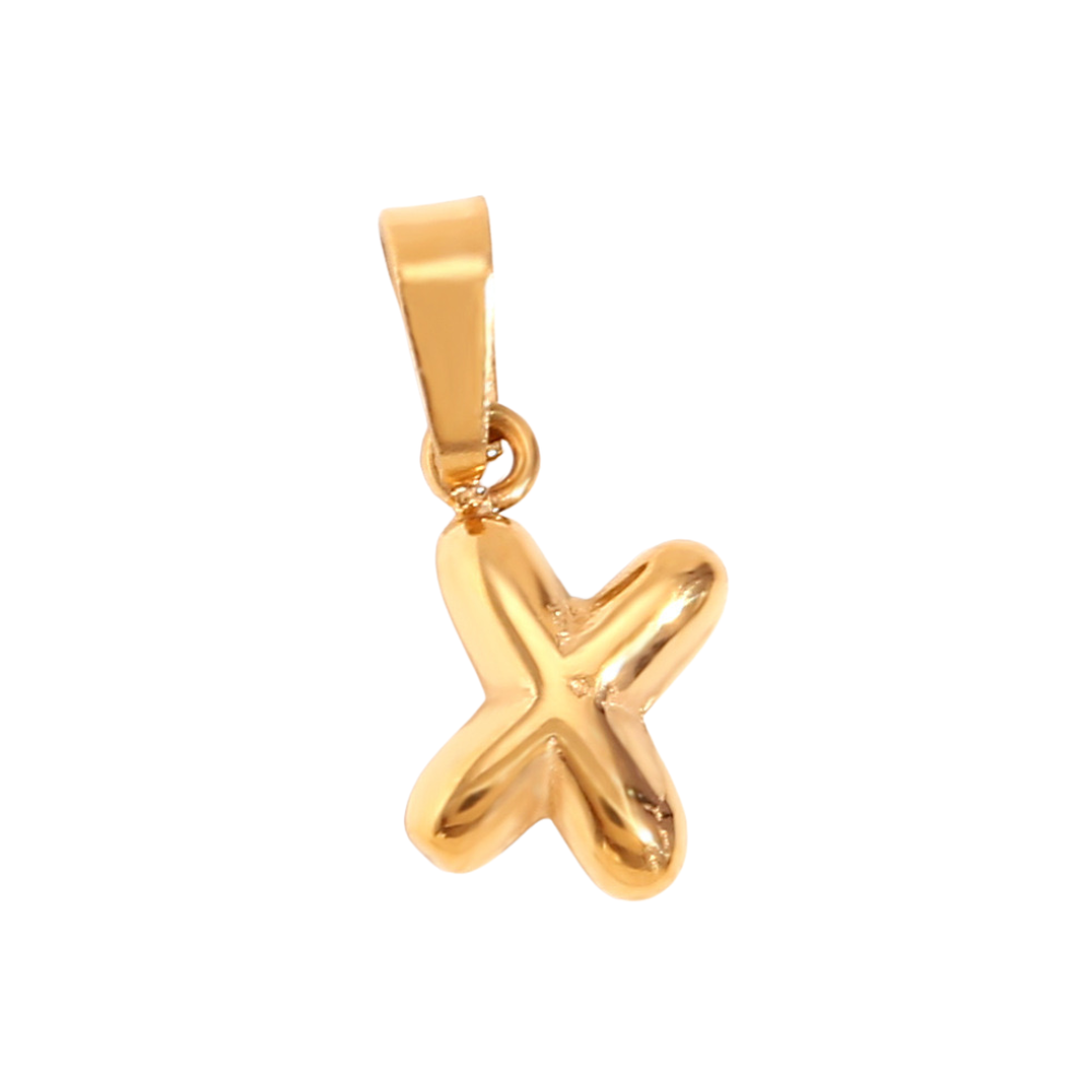 Charm inicial - letras A a Z - dorado