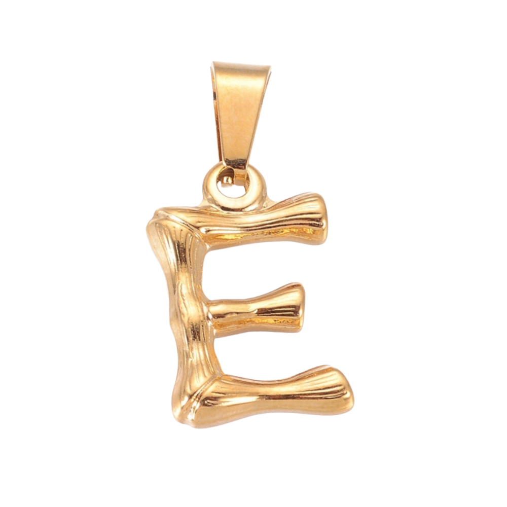 Charm inicial - letras A a Z - dorado