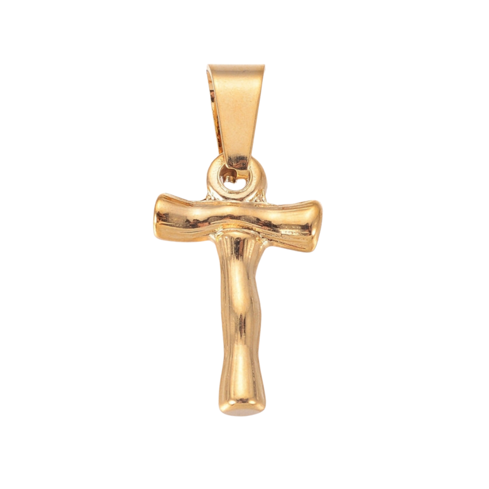 Charm inicial - letras A a Z - dorado