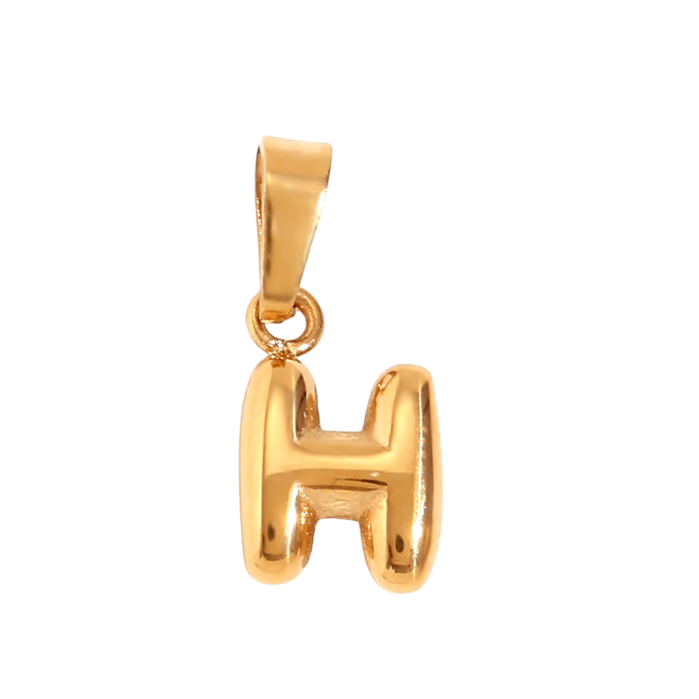Charm inicial - letras A a Z - dorado
