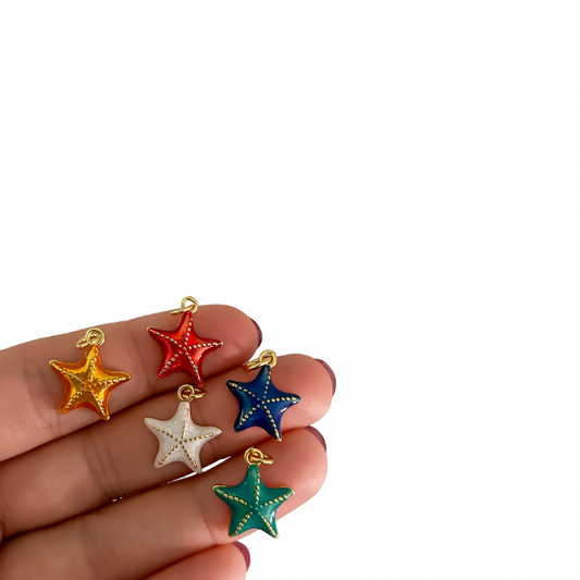Charm estrella - colores - dorado