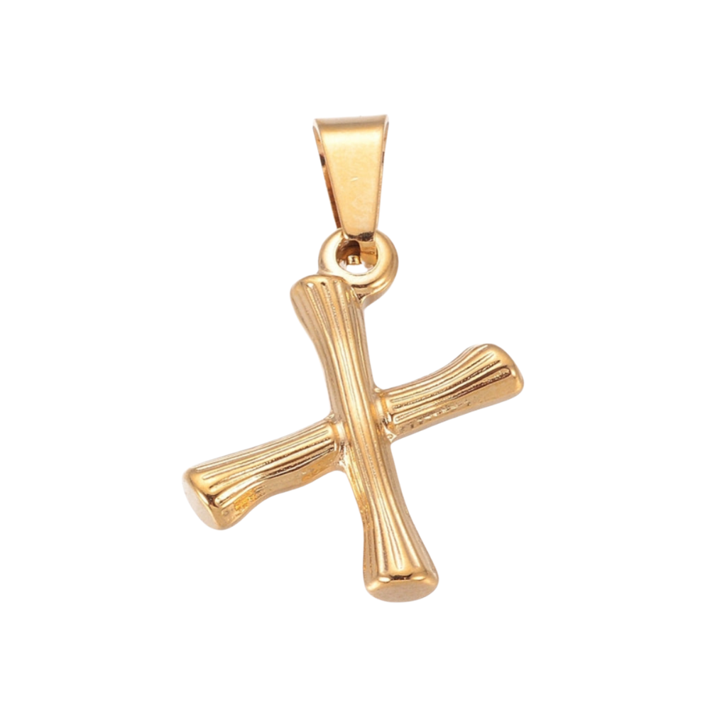 Charm inicial - letras A a Z - dorado