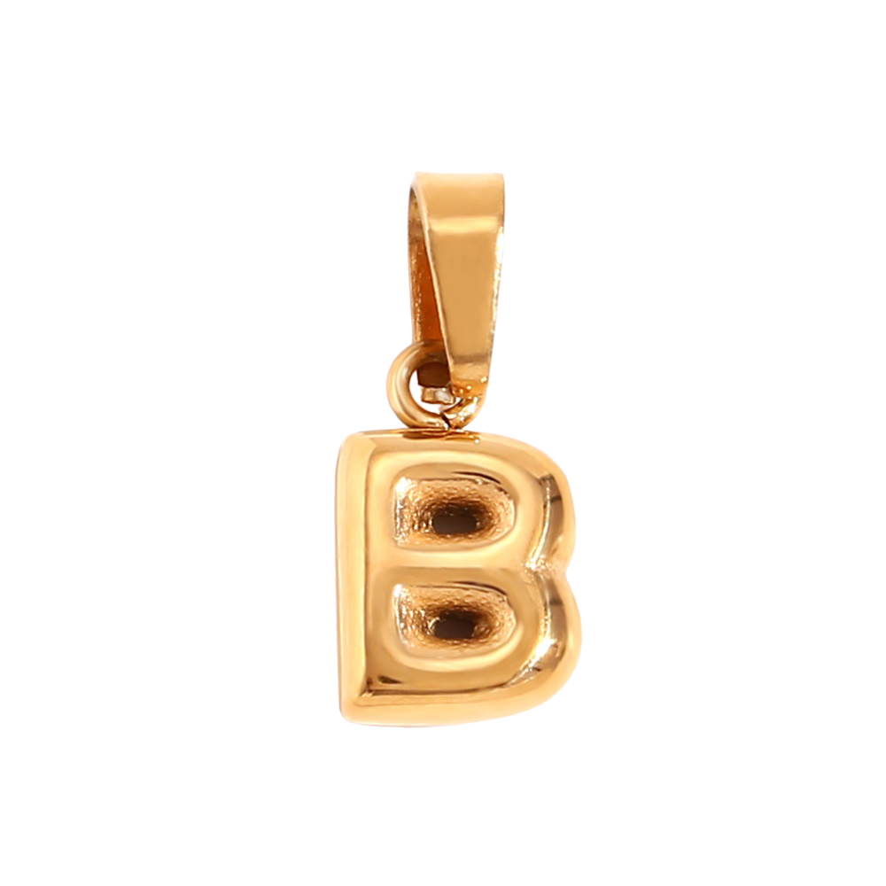 Charm inicial - letras A a Z - dorado