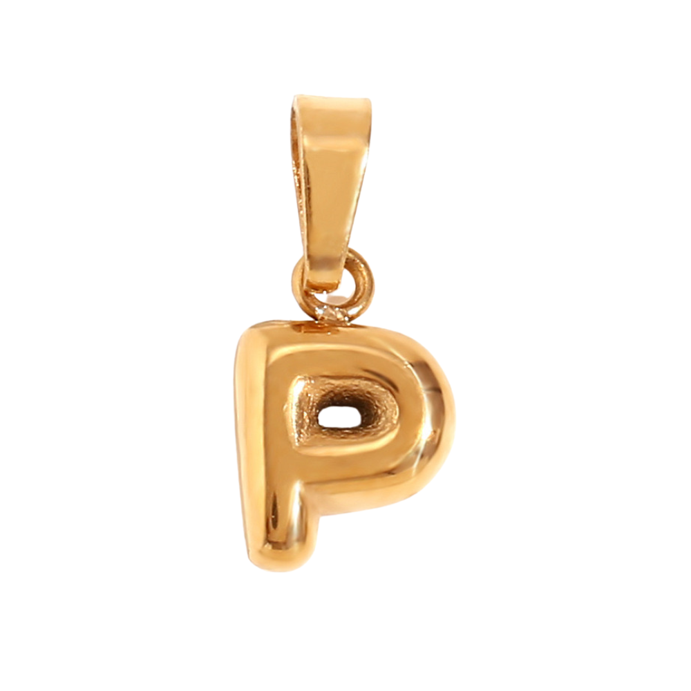 Charm inicial - letras A a Z - dorado
