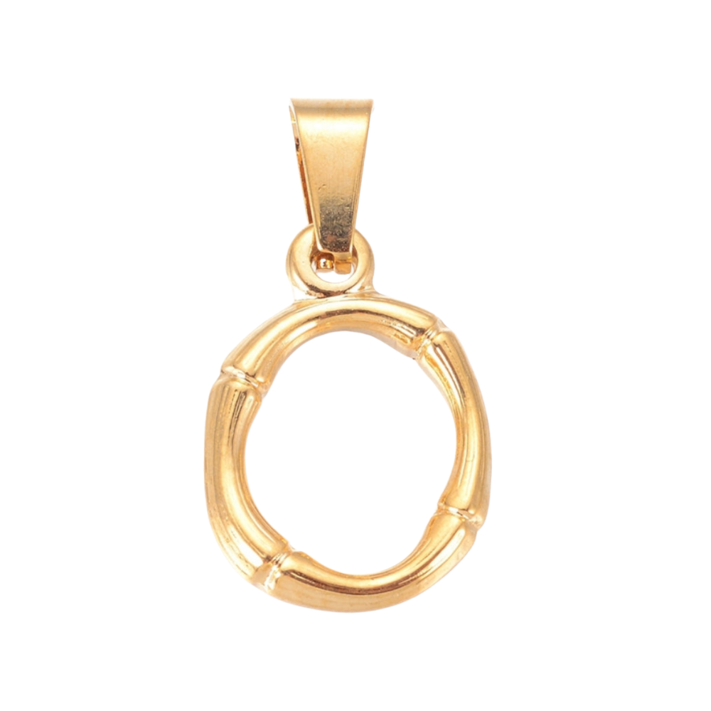 Charm inicial - letras A a Z - dorado