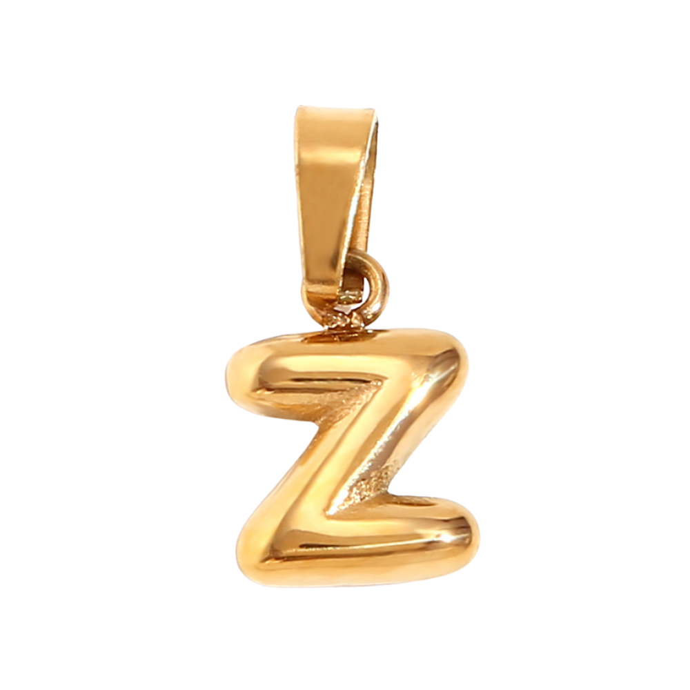 Charm inicial - letras A a Z - dorado