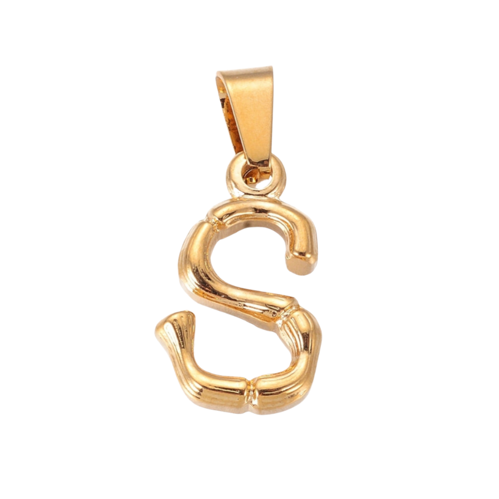 Charm inicial - letras A a Z - dorado