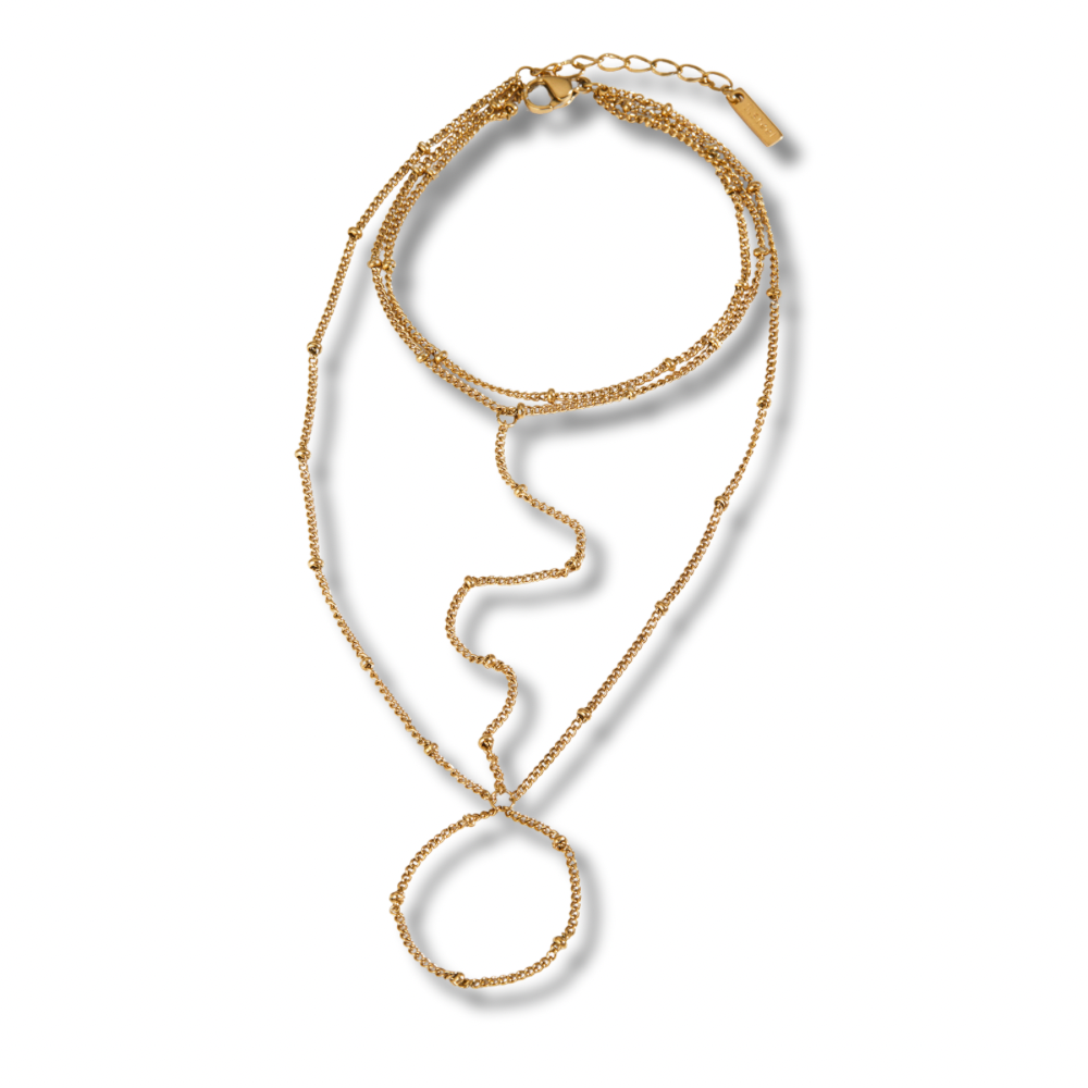 Pulsera sortija - dorado