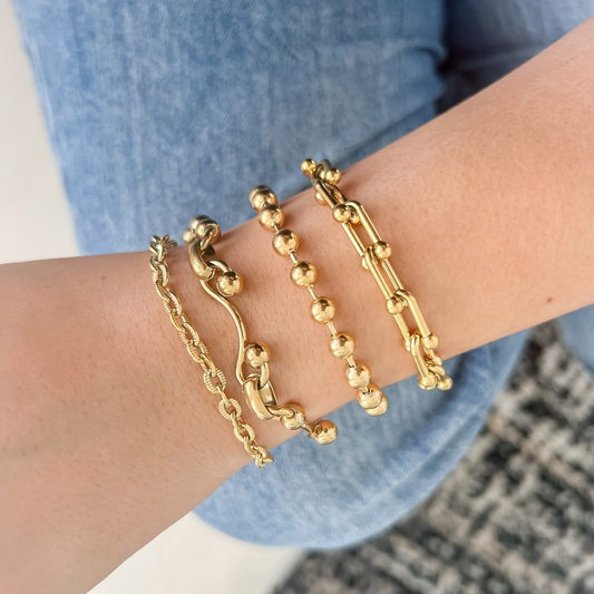 Pulsera eslabones - dorado