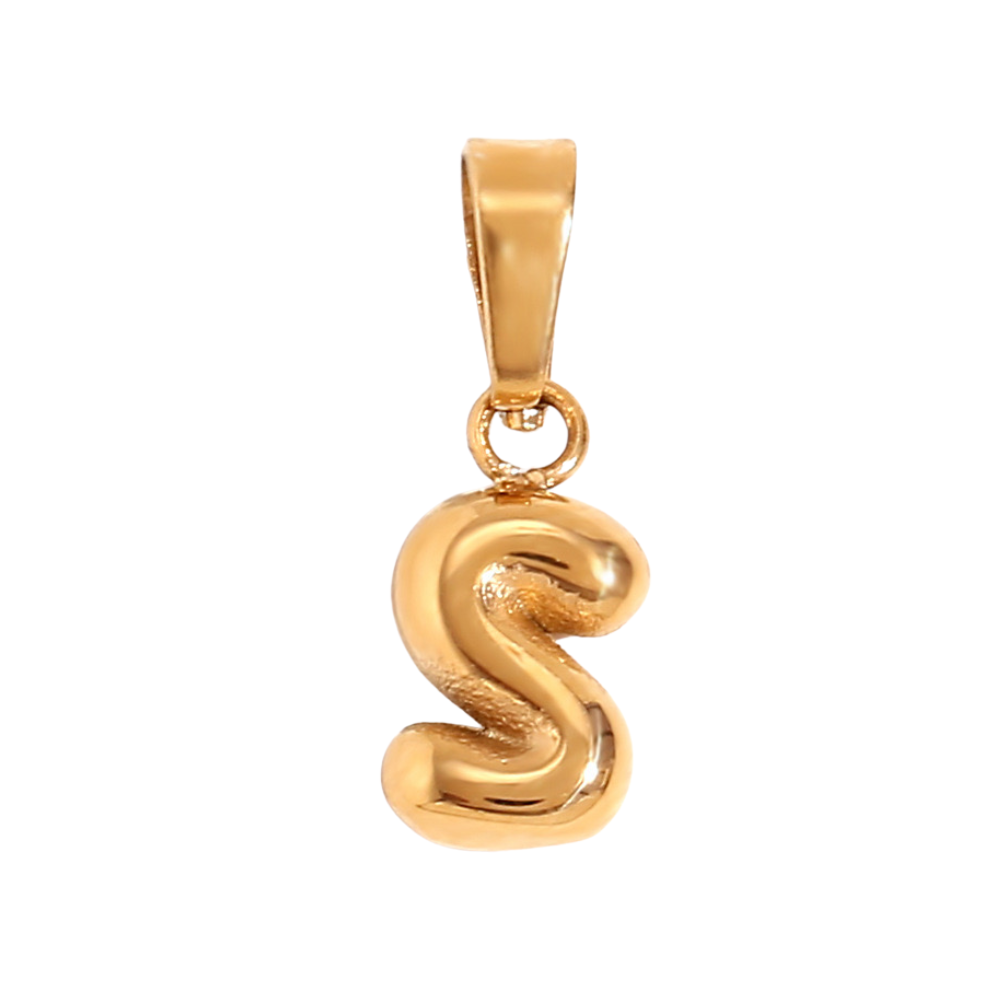 Charm inicial - letras A a Z - dorado