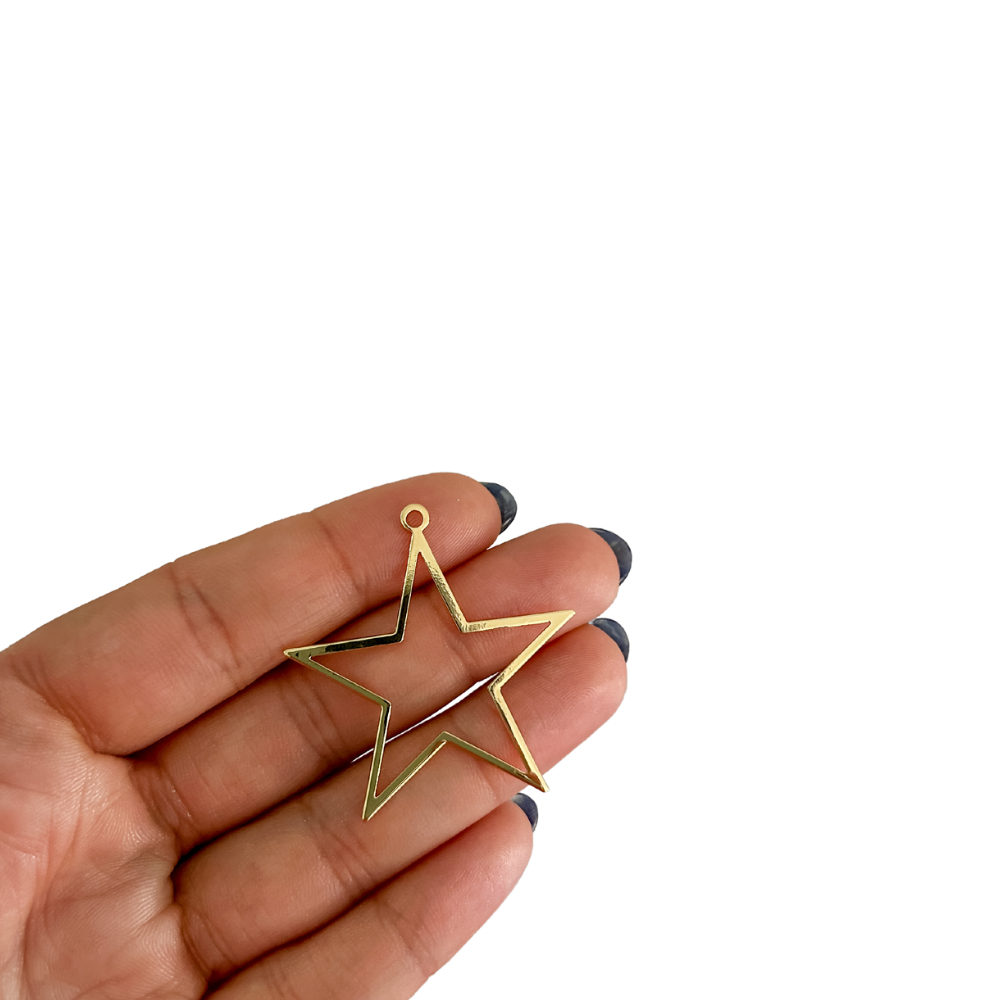 Charm estrella - dorado