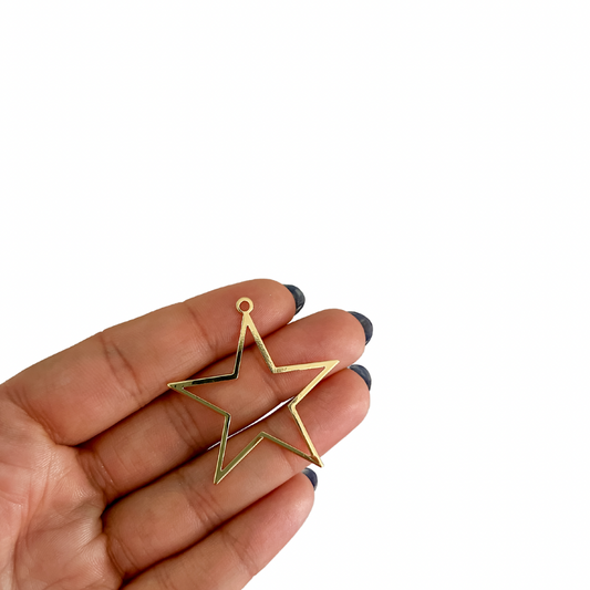 Charm estrella - dorado