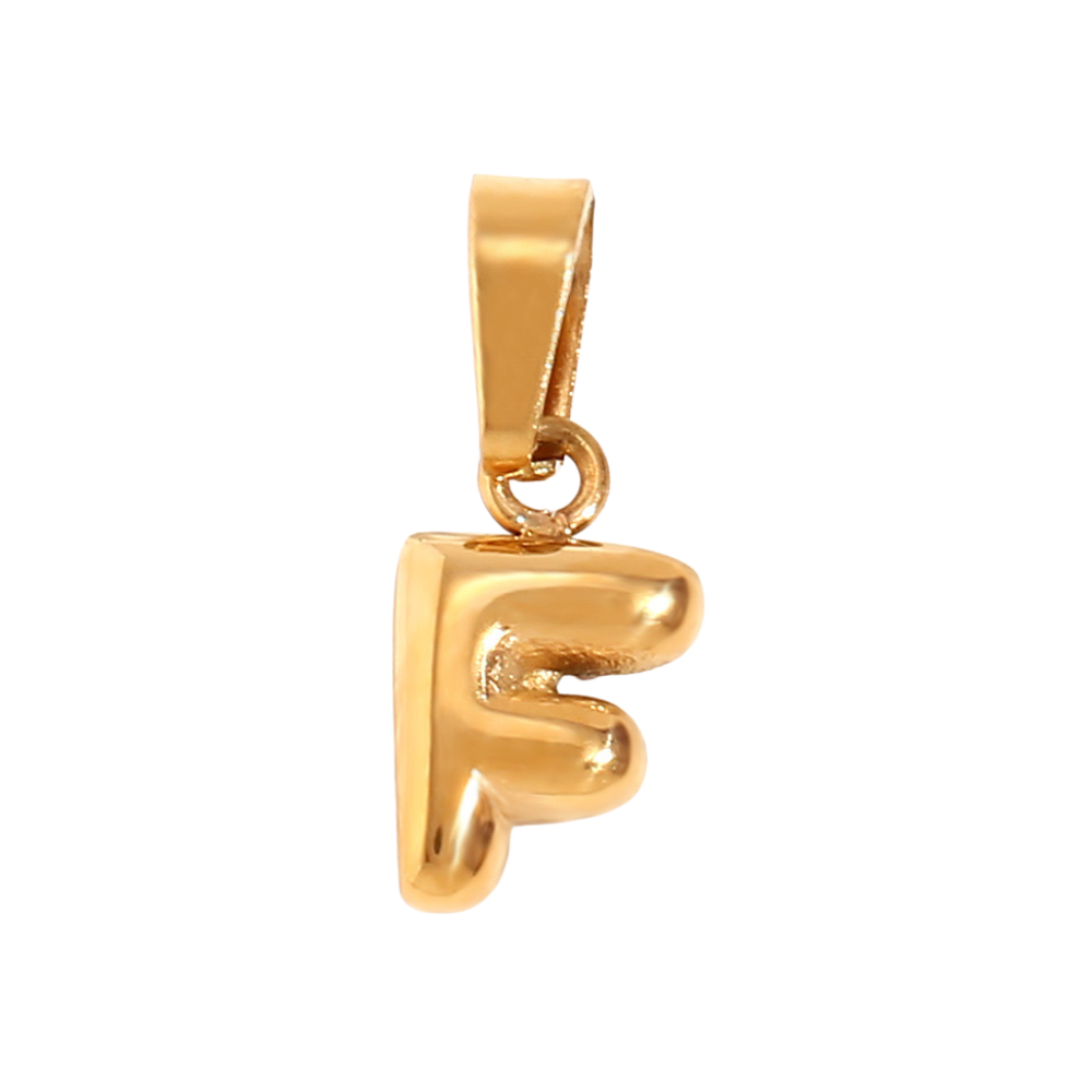 Charm inicial - letras A a Z - dorado