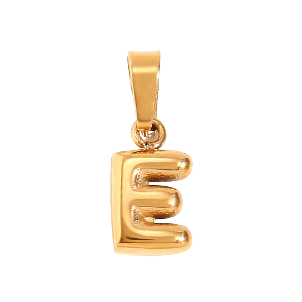 Charm inicial - letras A a Z - dorado