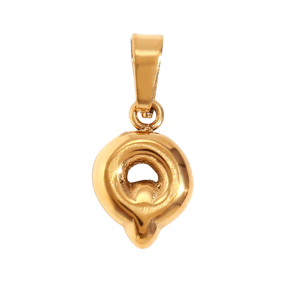 Charm inicial - letras A a Z - dorado