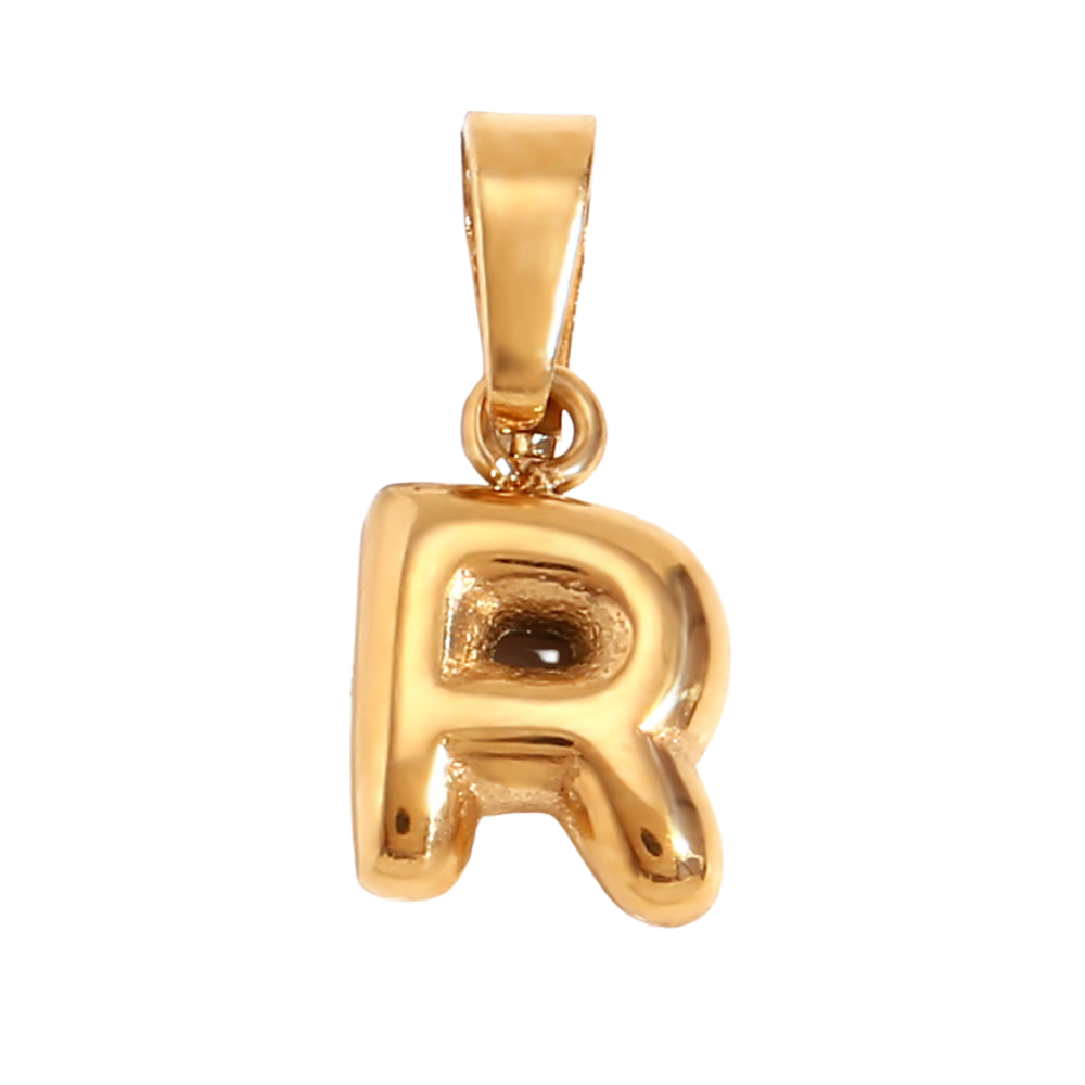 Charm inicial - letras A a Z - dorado
