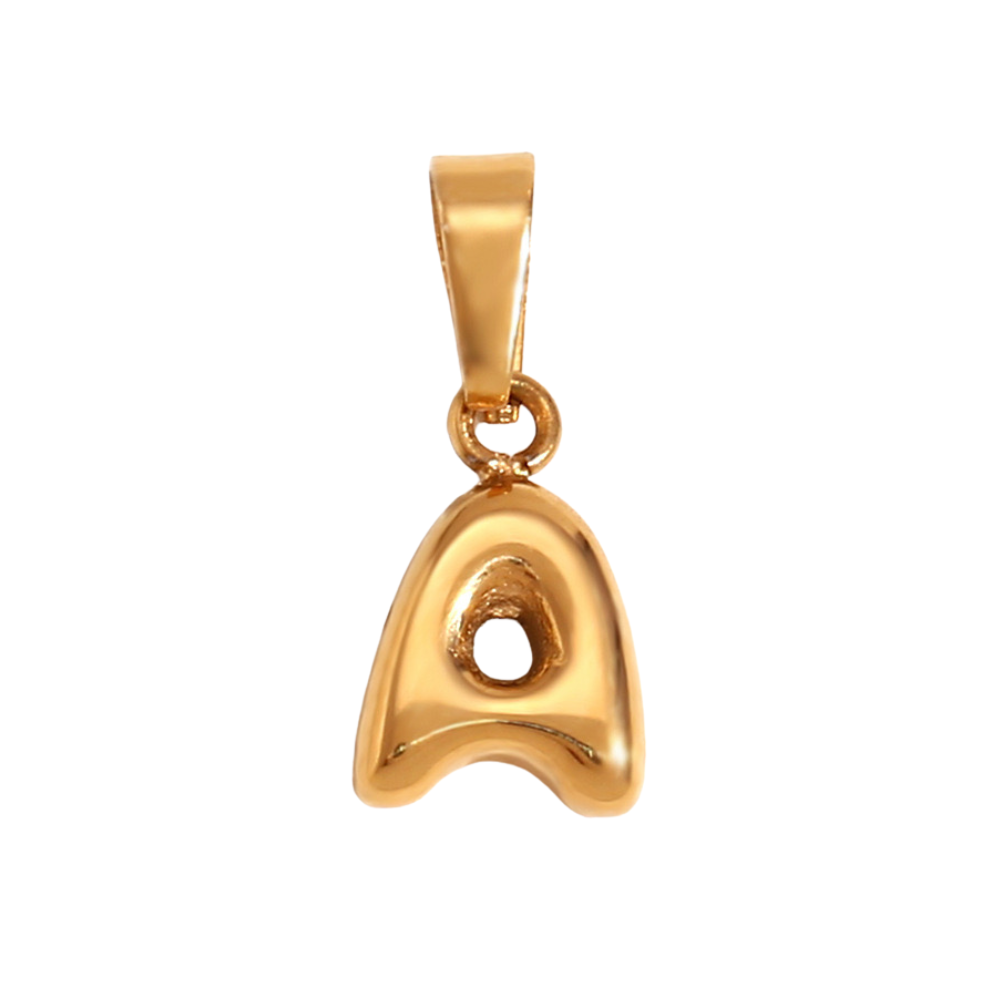 Charm inicial - letras A a Z - dorado