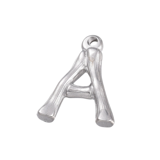 Charm inicial - letras A a Z - plata
