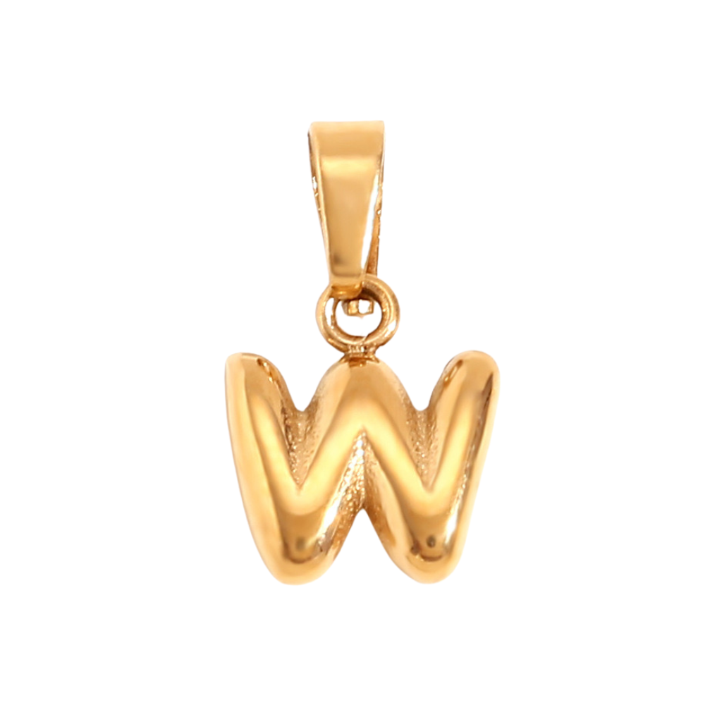 Charm inicial - letras A a Z - dorado