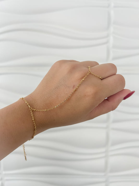 Pulsera sortija - dorado