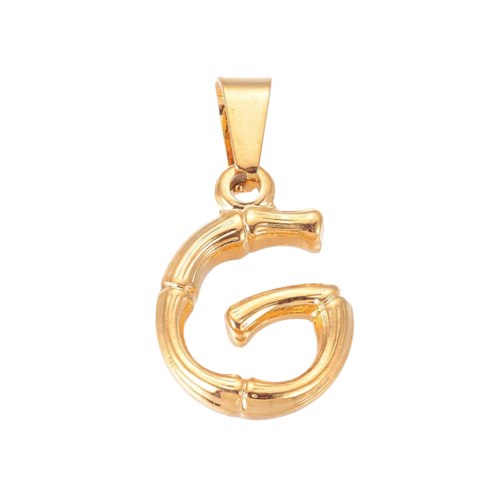 Charm inicial - letras A a Z - dorado
