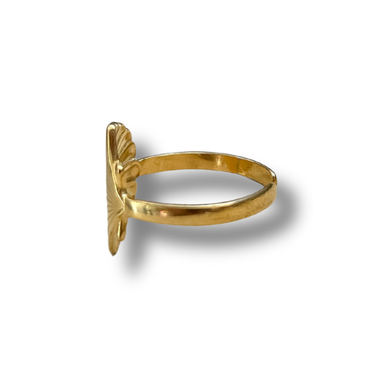 Sortija concha - dorado