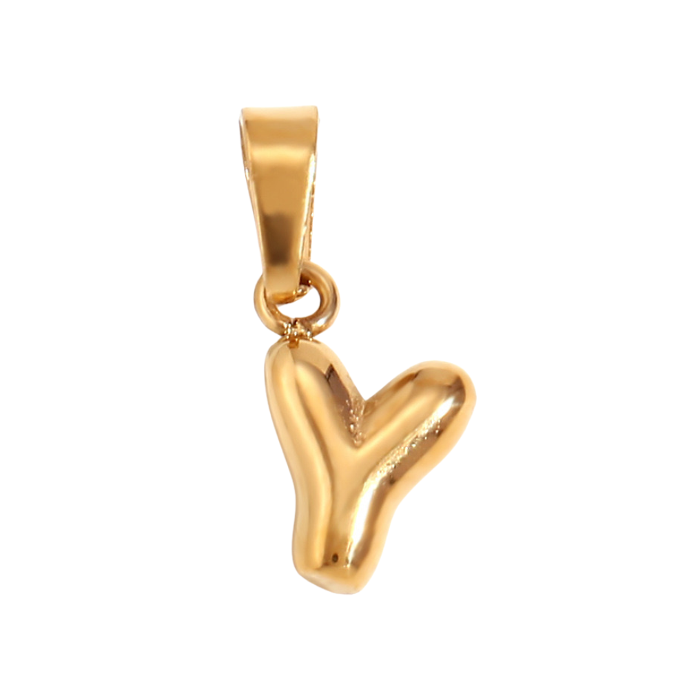 Charm inicial - letras A a Z - dorado