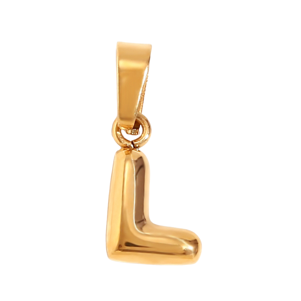 Charm inicial - letras A a Z - dorado