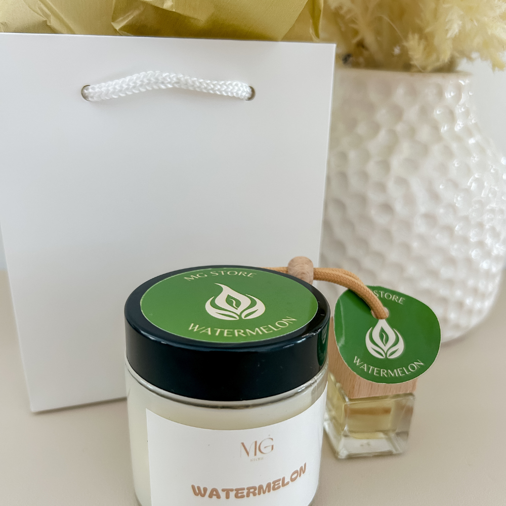 Bundle - Watermelon - vela 4oz + difusor para carro