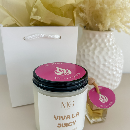 Bundle - Viva La Juicy - vela 8oz + difusor para carro