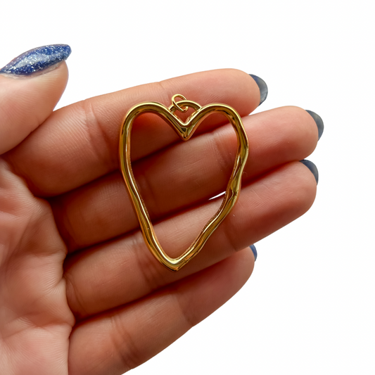 Charm corazón - dorado