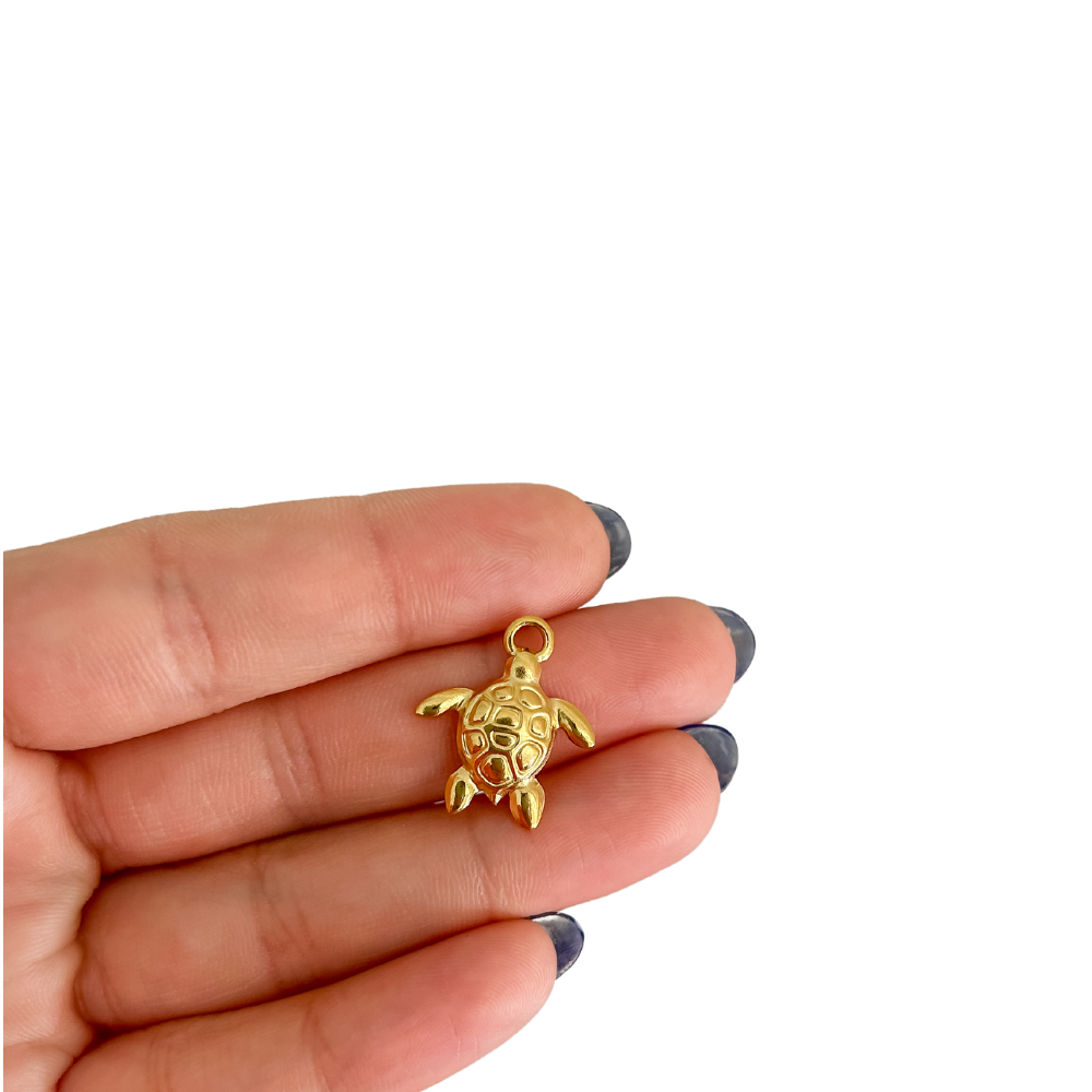 Charm tortuga - dorado