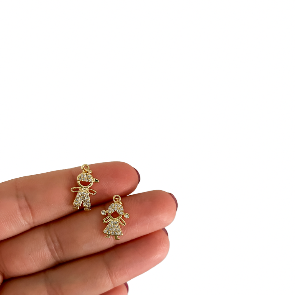 Charm niño o niña - dorado