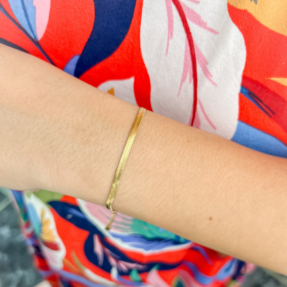 Pulsera serpiente - dorado