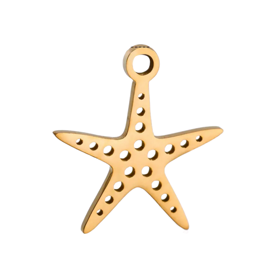 Charm estrella de mar - dorado