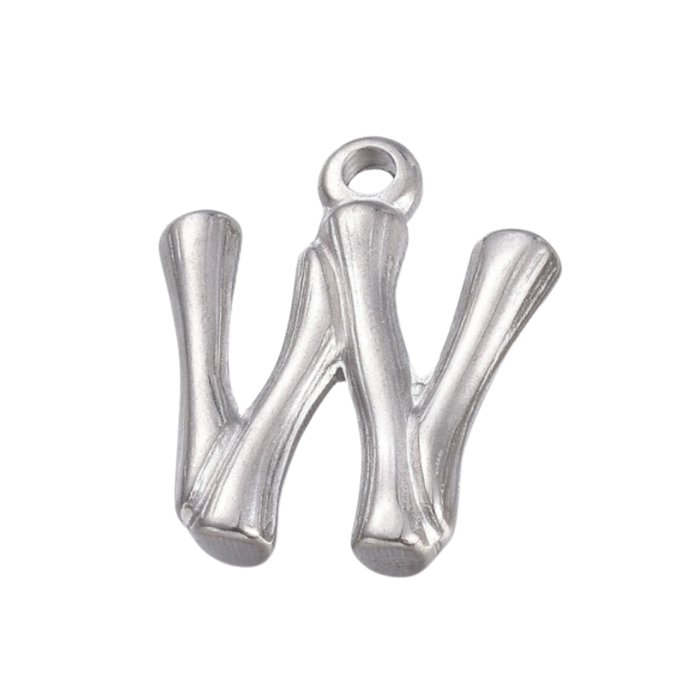 Charm inicial - letras A a Z - plata