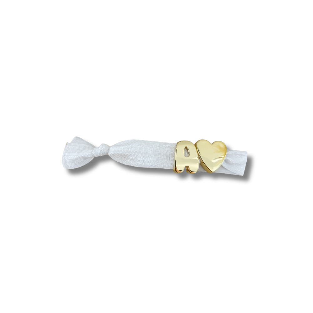 Pulsera elástica - dorado - letra grande - cinta sin brillo
