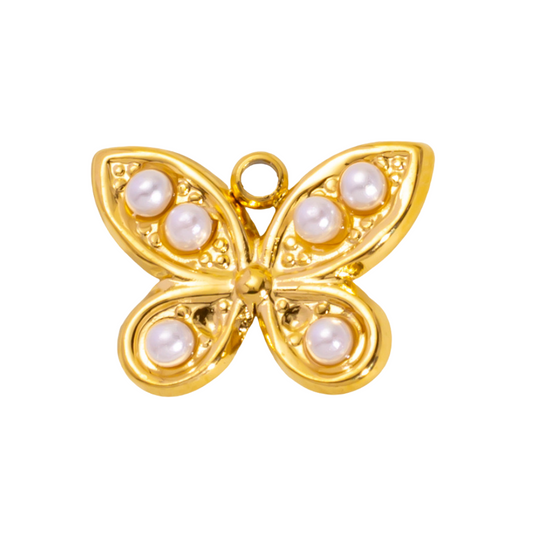 Charm mariposa - dorado