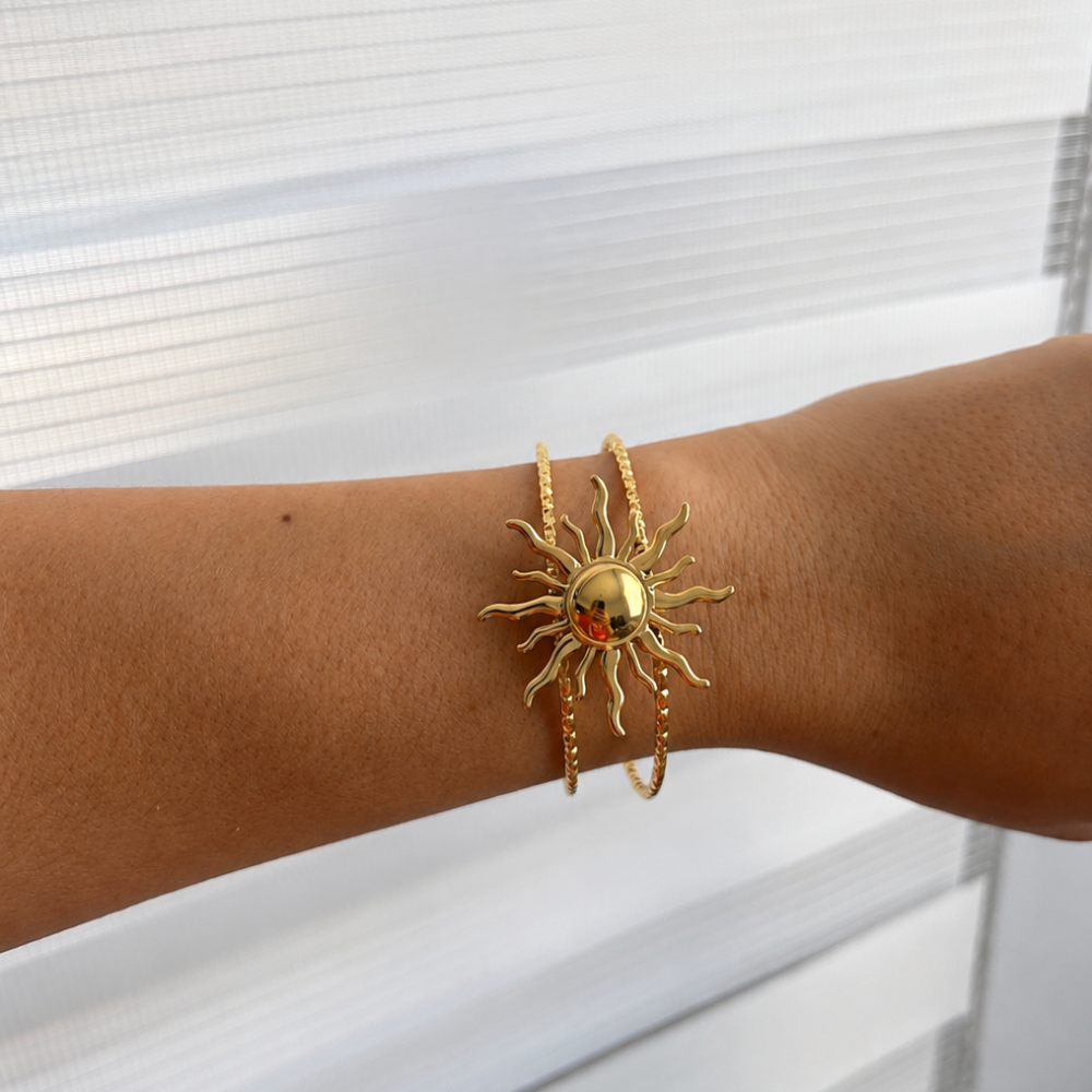 Pulsera sol - dorado
