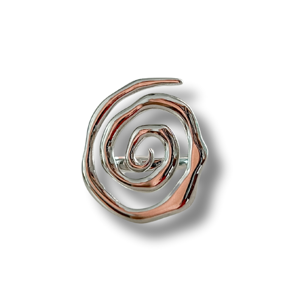 Sortija espiral - plata