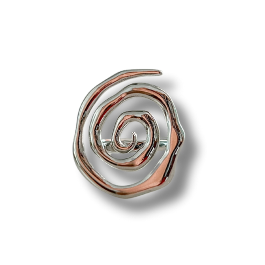 Sortija espiral - plata